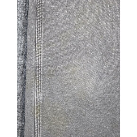 Carhartt Pants Mens 38x30 Gray Original Dungaree Fit Flannel Lined Workwear B111 - Picture 2 of 13